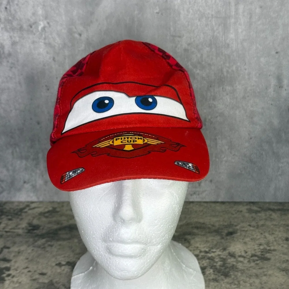 Disney Pixar Cars Lightning McQueen Hat Toddler Snapback Rusteze 95 Red Cap